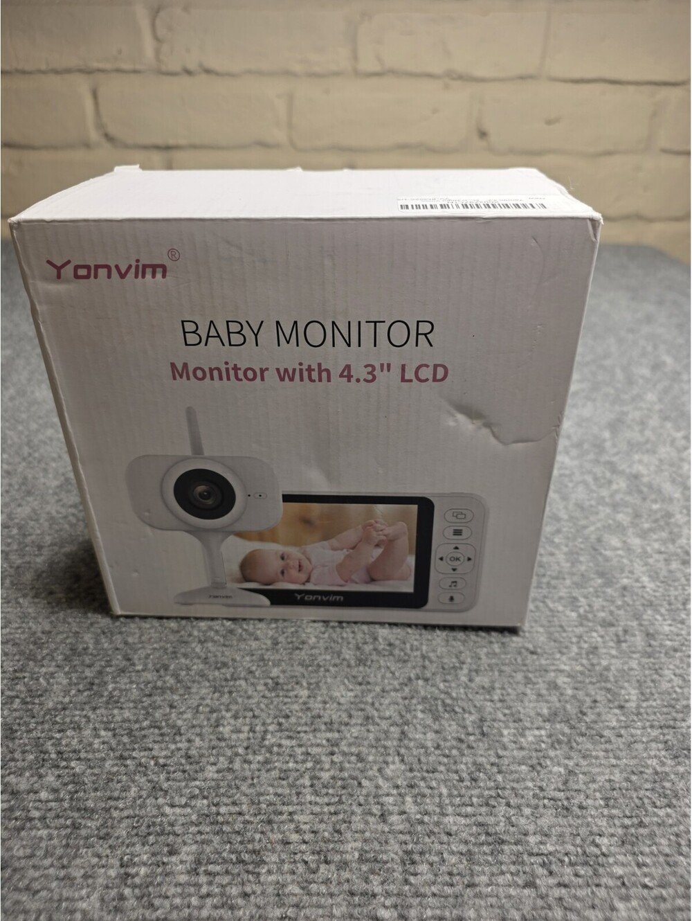 Yonvim Video Baby Monitor 4.3" LCD Screen with Camera and Audio – Brand New NOB